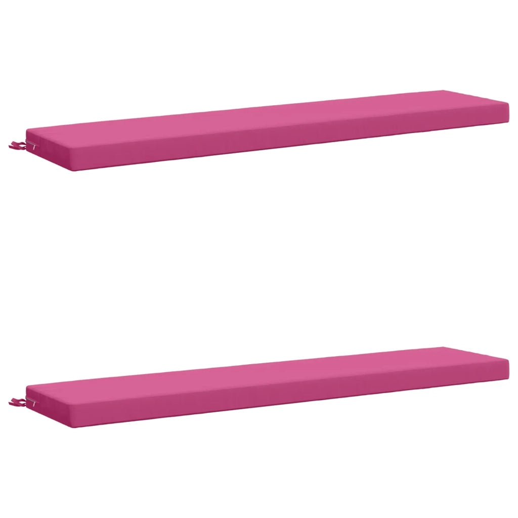 Cuscini per Panchina a 2 Pezzi SOEST 2 pz 100% Poliestere Rosa 949999