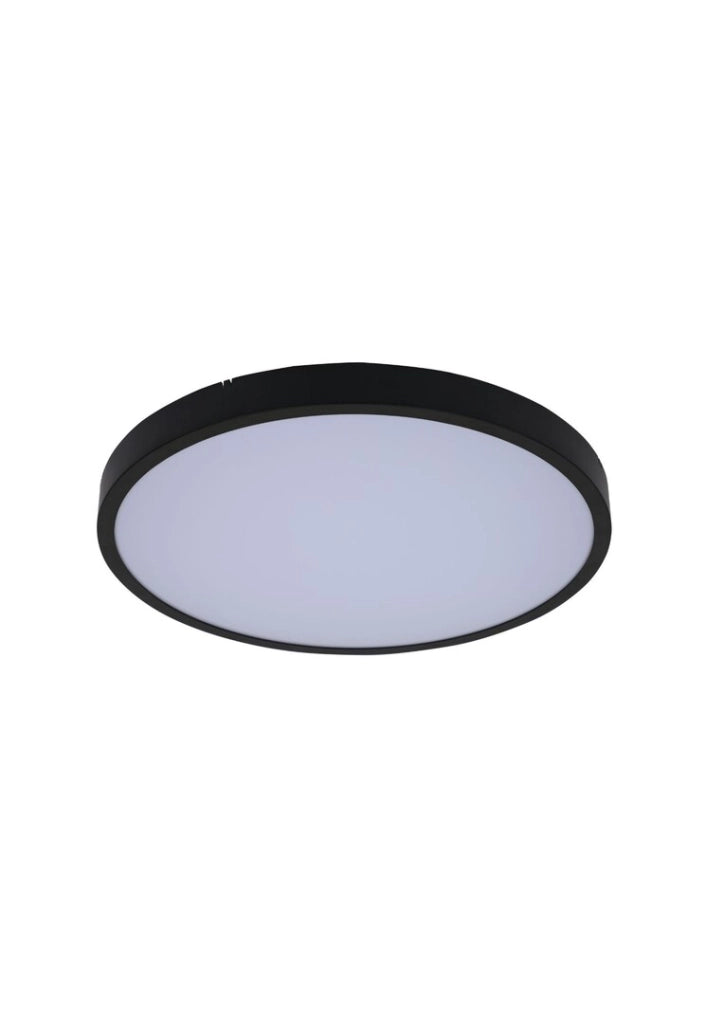 Plafoniera bagno LED nera Ø42cm IP44 36W CCT Rabalux Alenzo