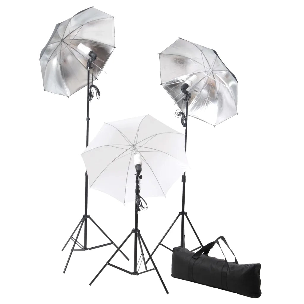 Kit Studio Fotografico con Luci Ombrelli Fondale e Riflettore CFW5588851