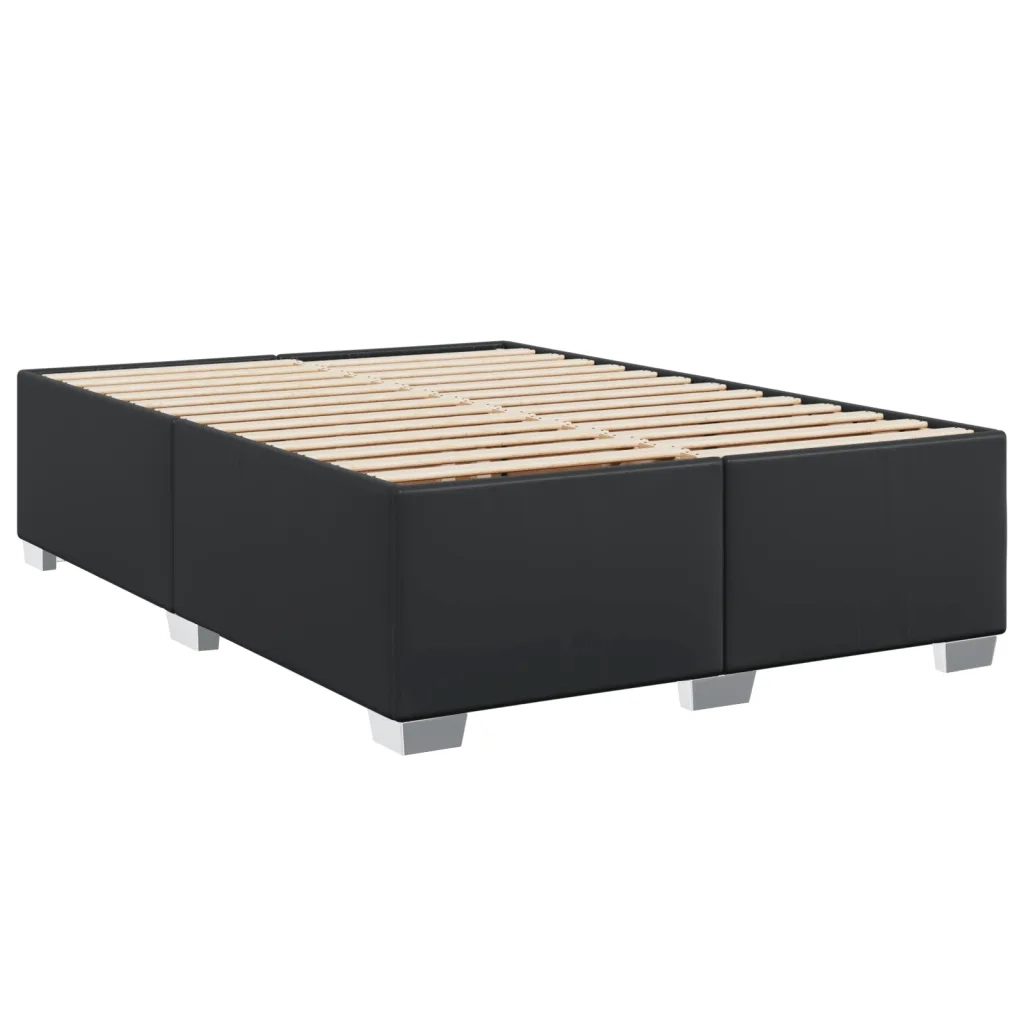 Giroletto-Struttura Letto Nero 140x200 cm in Similpelle 656307