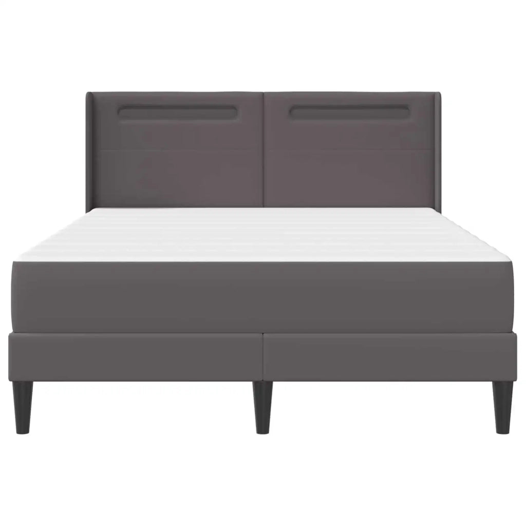 Struttura letto con materasso Grigio 120 x 190 cm Similpelle 3414903