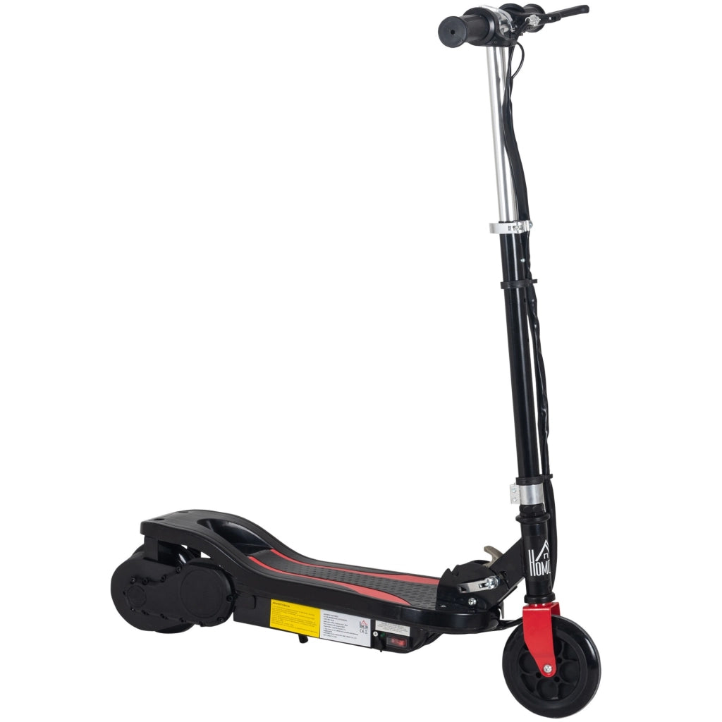 EasyComfort Monopattino Elettrico Pieghevole Altezza Regolabile 82-93cm con Freno Velocità 12km/h, Nero