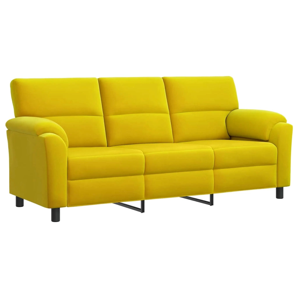 Set di divani 3 pcs Giallo Velluto 3430469
