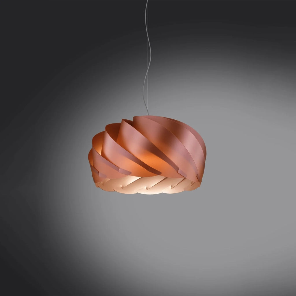 Sospensione Moderna Half Globe Polilux ® Rame E Metallo Cromo 1 Luce E27