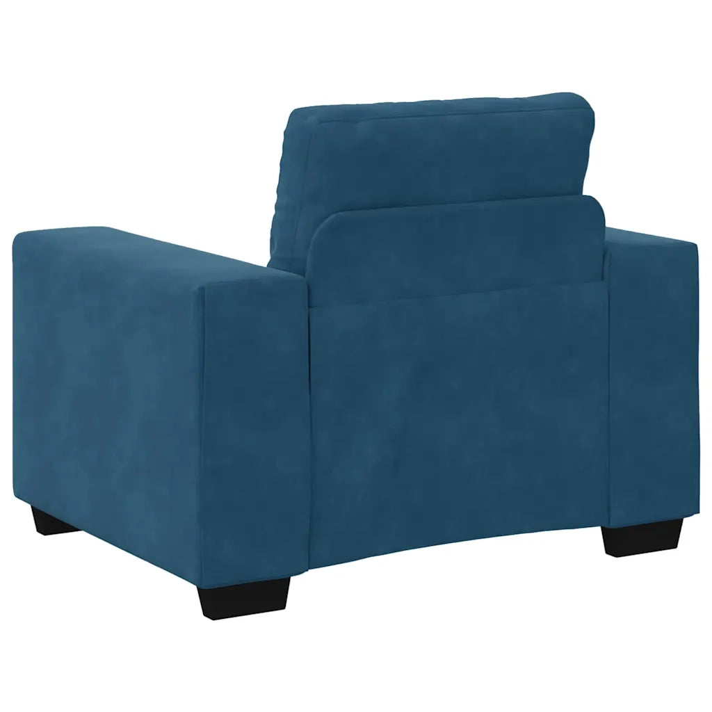 Set di divani 3 pcs Blu 221 x 80 x 80 cm Velluto 3324648