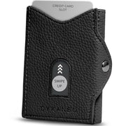Portafoglio in pelle per uomo - Protezione RFID - Nero
