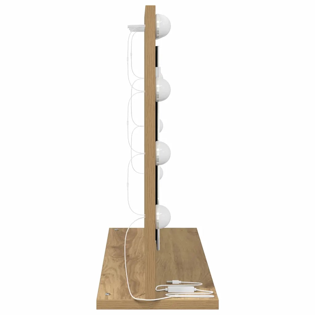 Specchio da Vanit¨¤ Rovere artigianale 60 x 45 x 18 cm