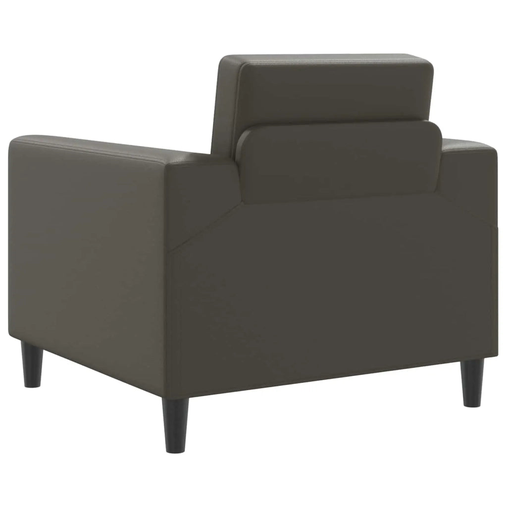 Poltrona Grigio Similpelle 42042469