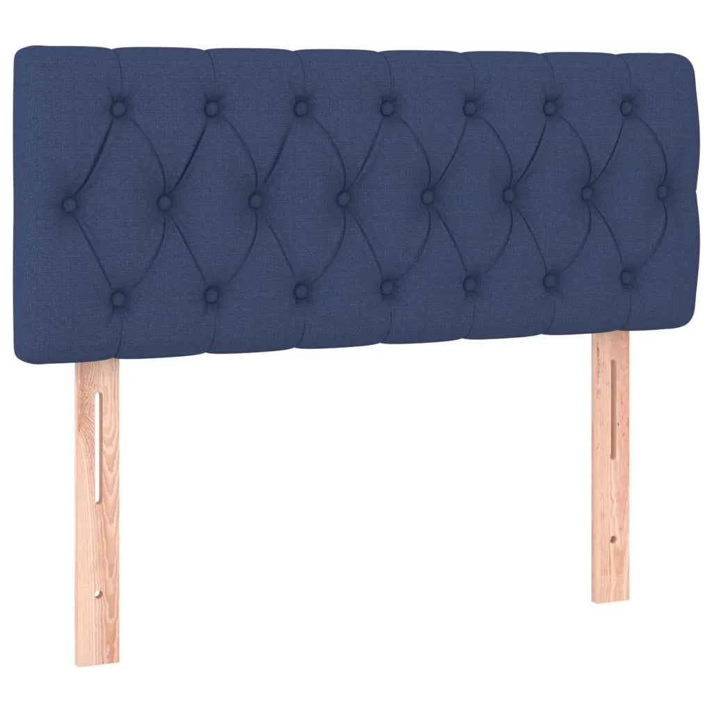 Giroletto a Molle con Materasso-Struttura Letto Blu 100x200 cm in Tessuto 242802