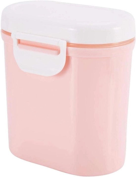 Dispensatore di polvere da latte - Cassetta di conservazione - Portatile - Deposito di snack - Contenitore - Adatto per - Rosa - Grande