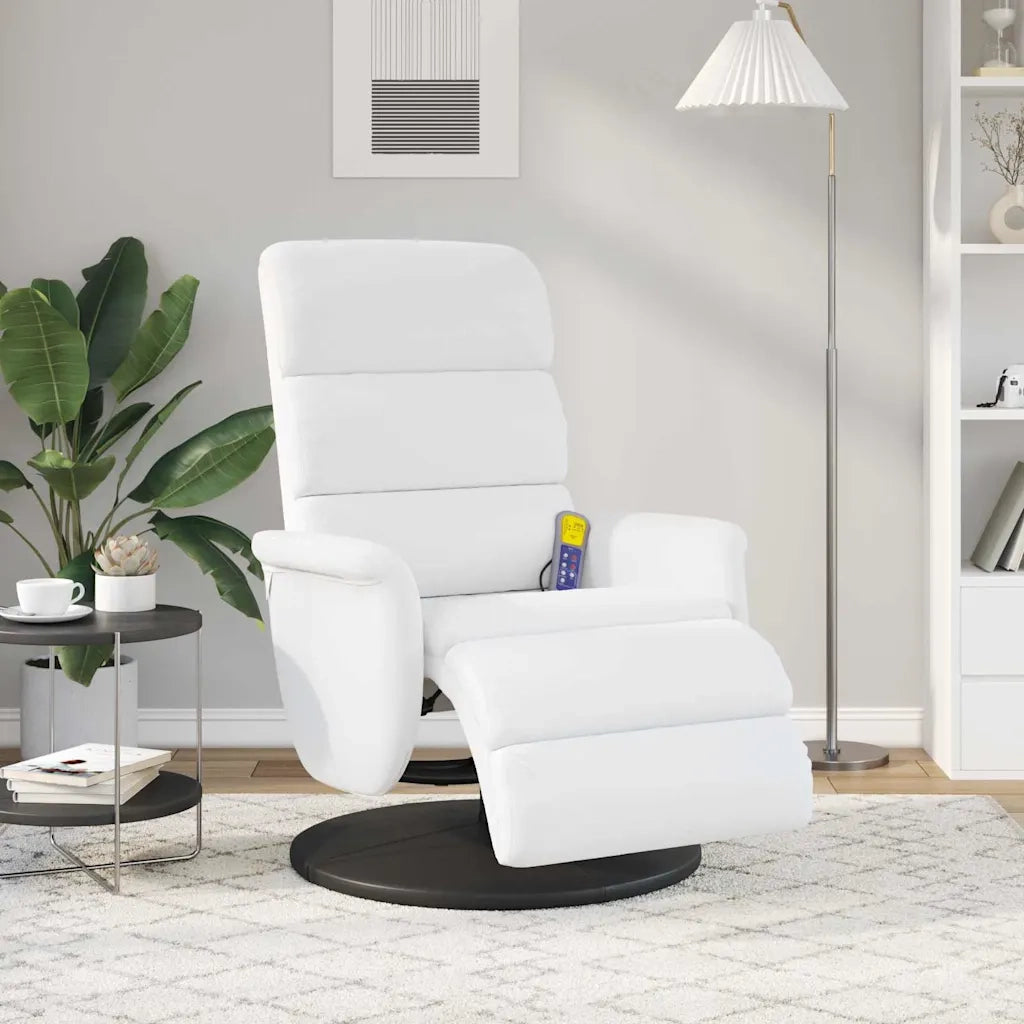 Poltrona reclinabile Bianco 98 x 71 x 106 cm PU