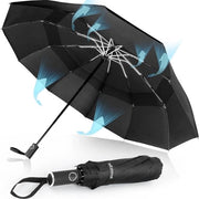 Paraplu impermeabile compattabile - leggero - nero