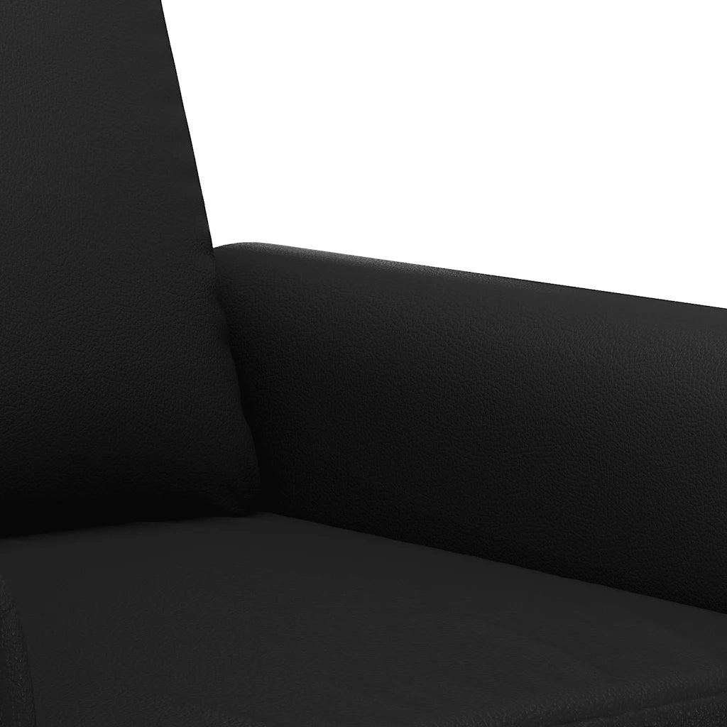 Poltrona | Sedia Relax Nera 60 cm in Similpelle