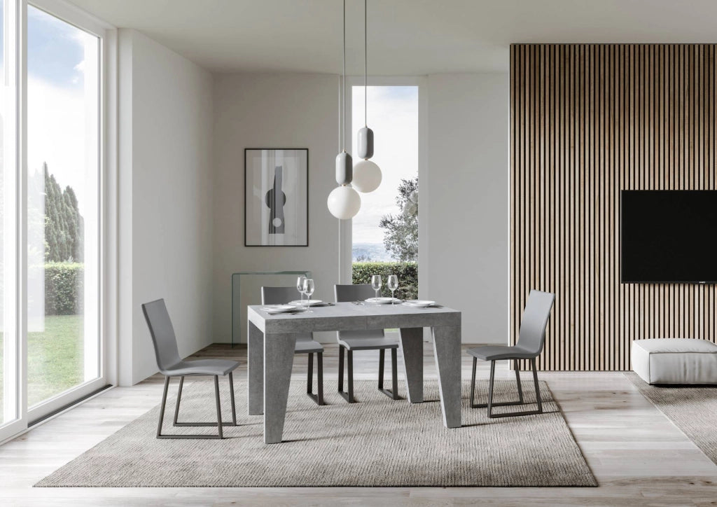Tavolo Allungabile 140/244x90x77 cm Naxy Premium Cemento