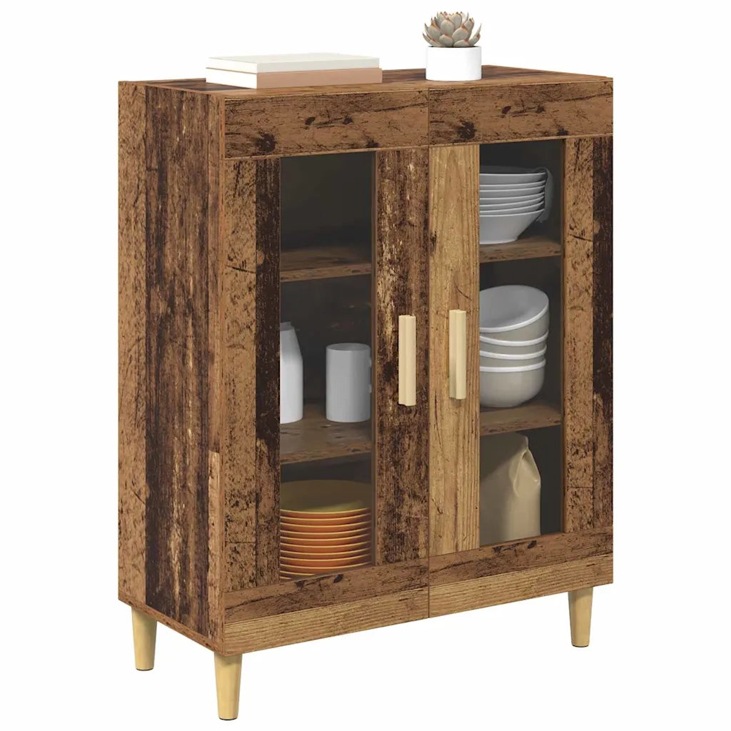 Credenza | Madia | Buffet da pranzo | Armadio da pranzo Legno vecchio 69,5 x 34 x 90 cm Legno multistrato
