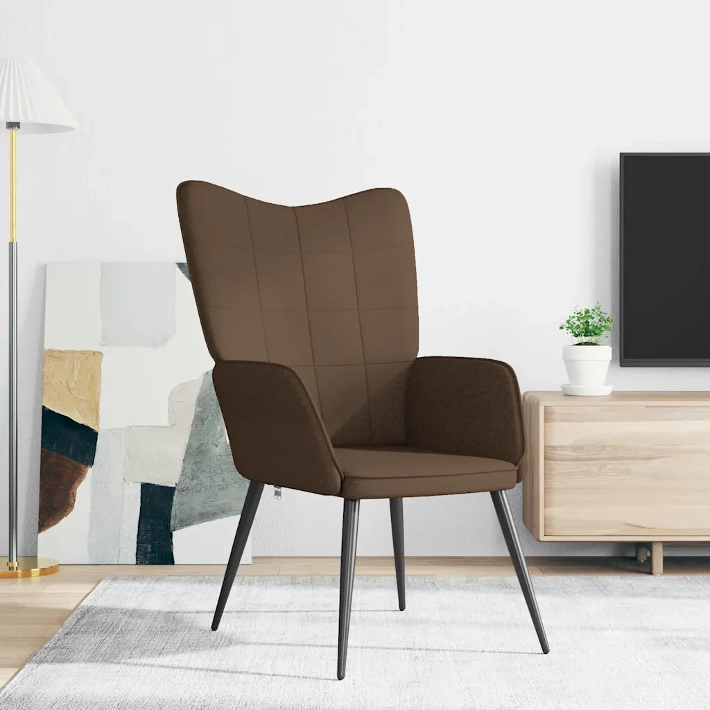 Sedia Relax Marrone in Tessuto 327944
