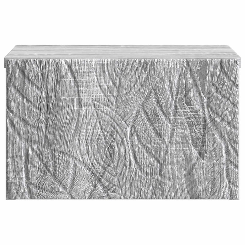 Set di 2 Comodini | Armadio da Notte | Mobiletto da notte a muro Sonoma grigio 49 x 34,5 x 20 cm