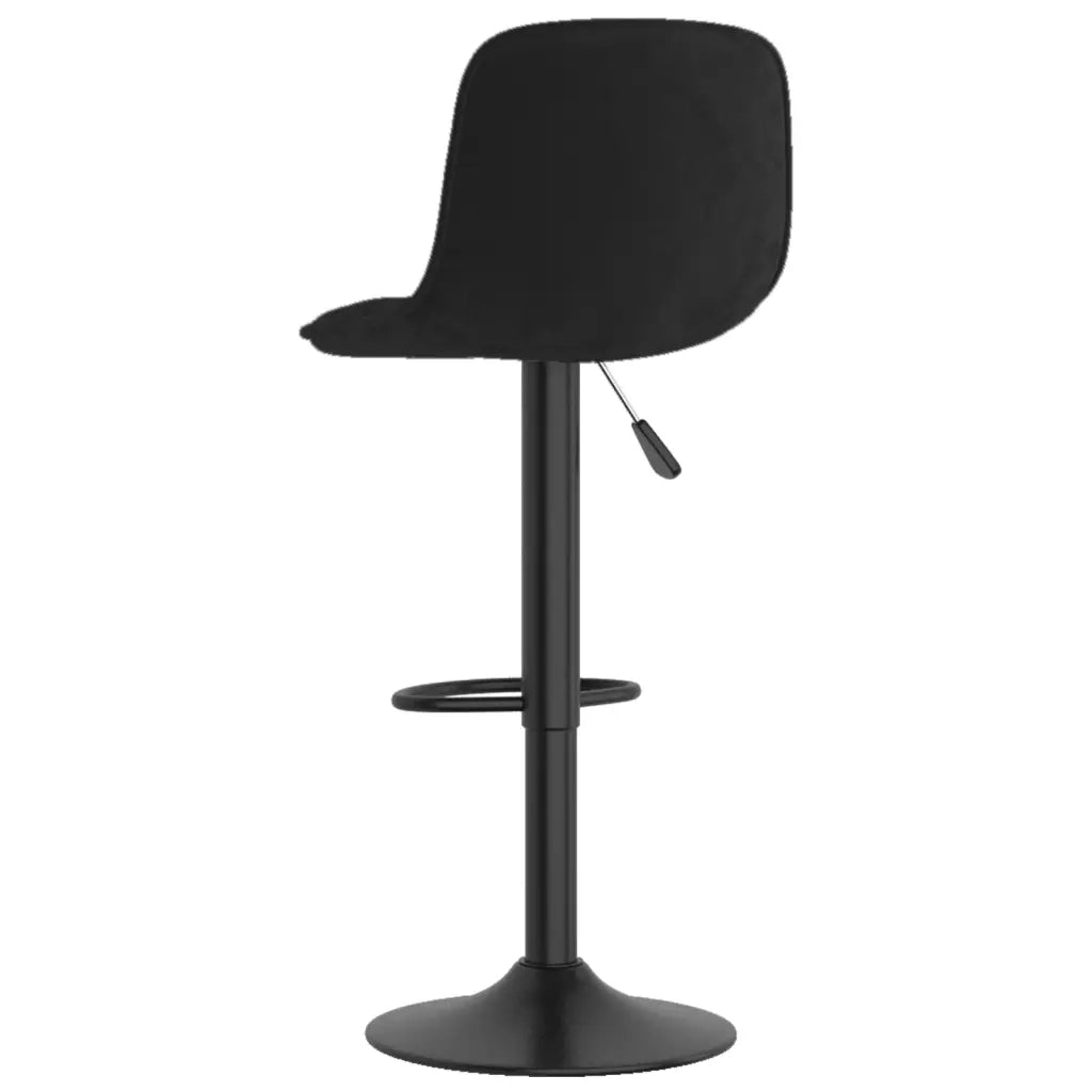 Sgabello da Bar Nero in Velluto 333977