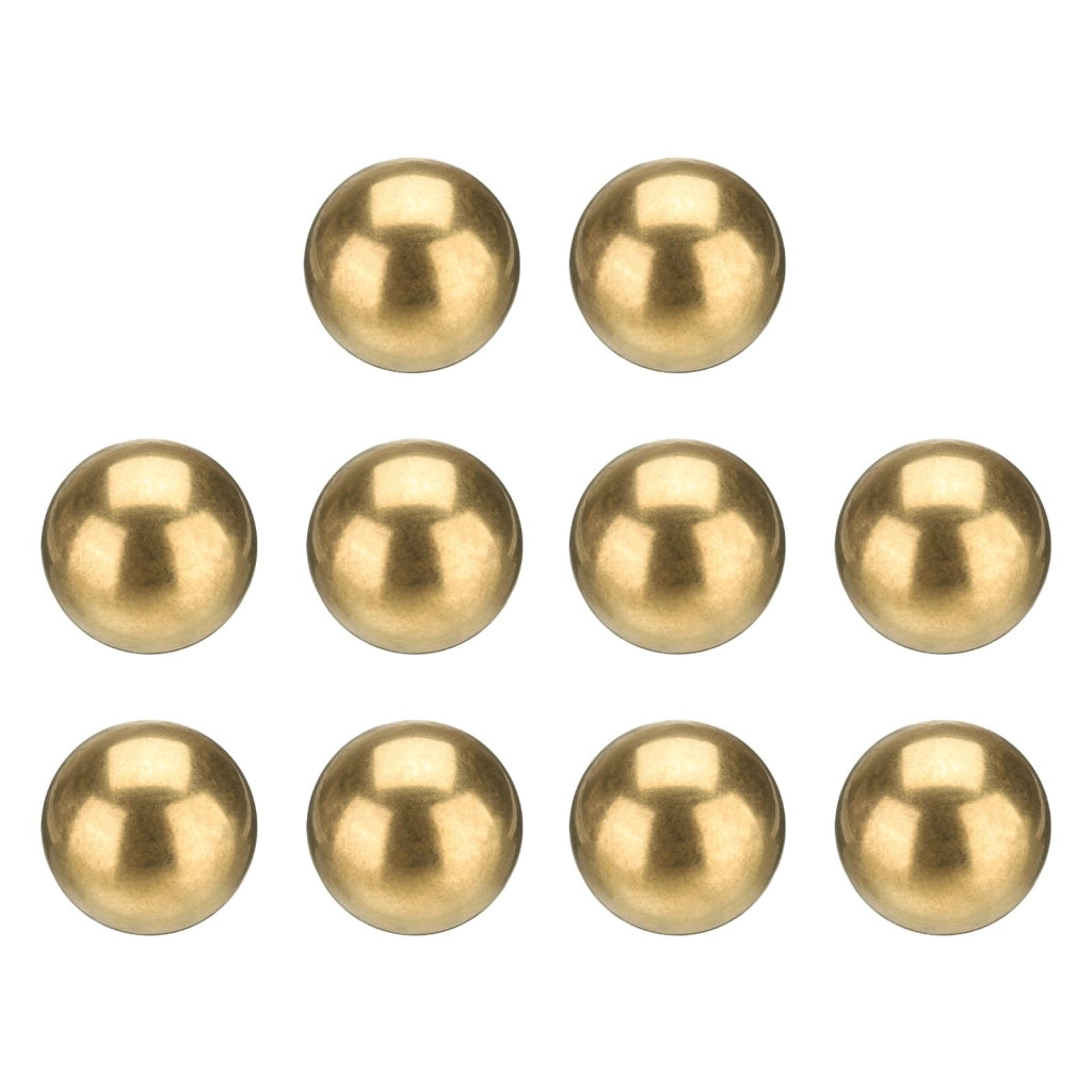 Sfere per cuscinetti a sfera, diametro 12,7 mm, confezione da 10 pezzi, in ottone, di precisione