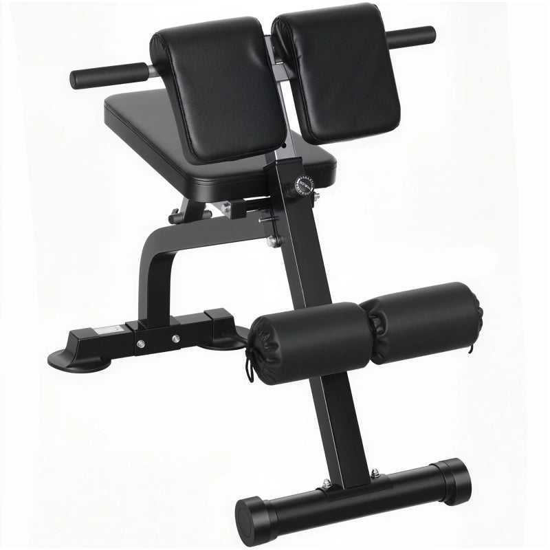Panca da allenamento, panca per pesi, panca fitness, struttura in acciaio, nera