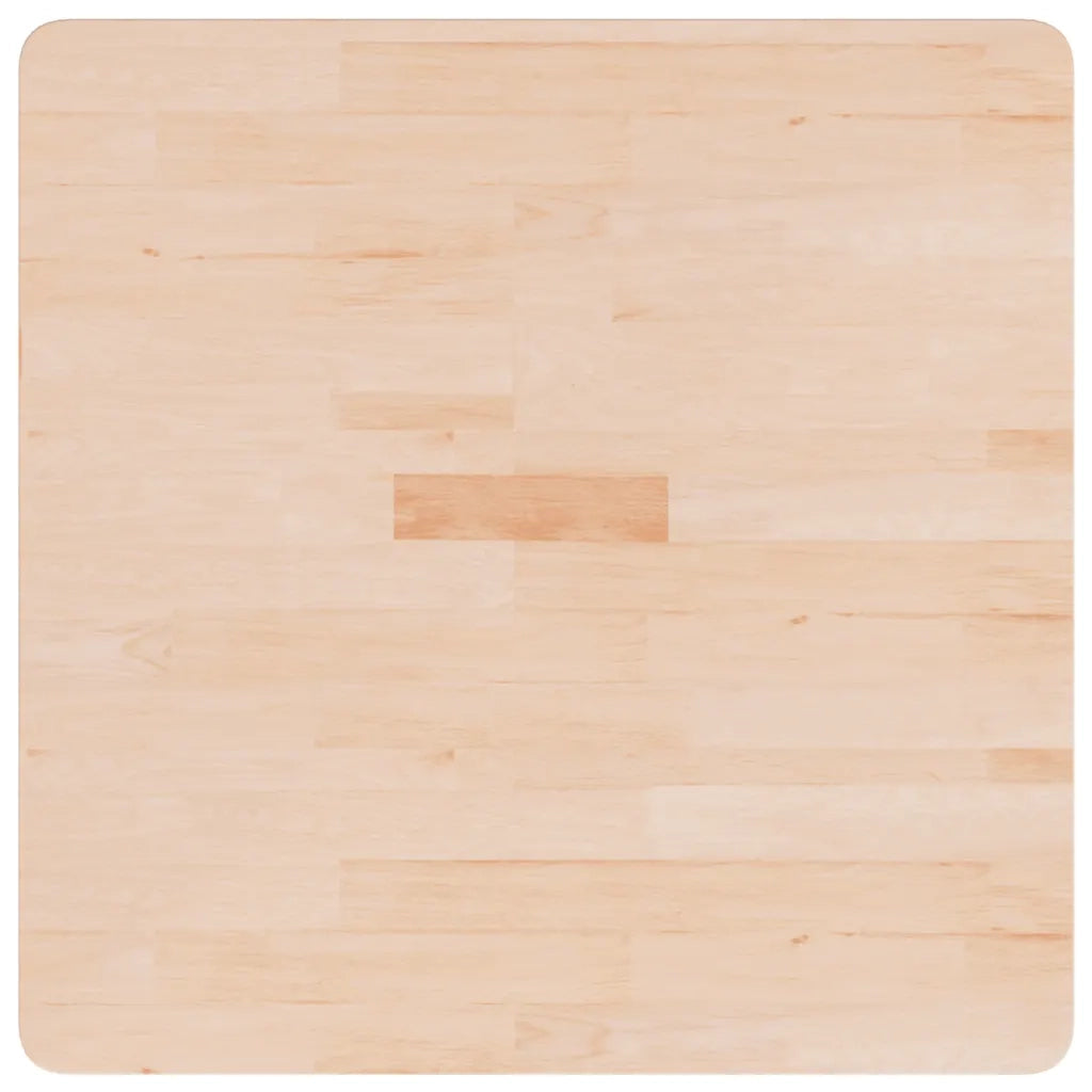Piano Tavolo Quadrato 70x70x2,5 cm Massello Rovere Non Trattato 342931