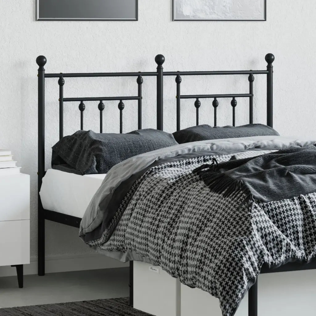 Testiera di Ricambio in Metallo Nero 120 cm 353568