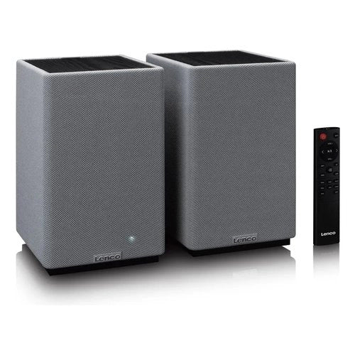 Coppia casse attive lenco spb 240bkgy grey e black