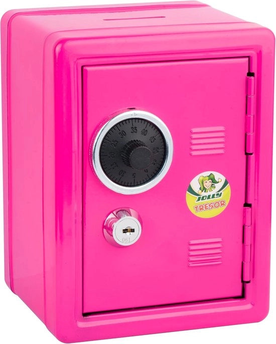 Contenitore di risparmio sicuro - Rosa - Per risparmiare in modo sicuro
