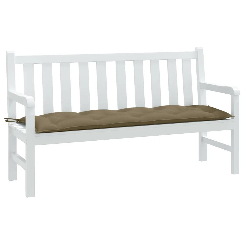Cuscino Panca da Giardino Tortora Mélange 150x50x7cm in Tessuto 4002561