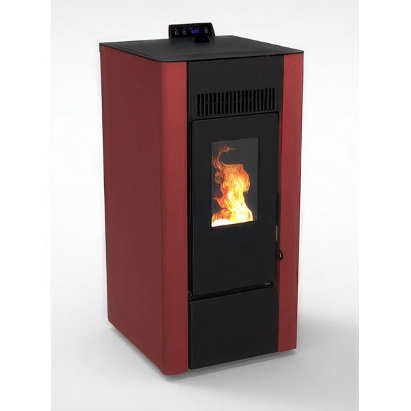 Stufa a Pellet Ventilata 6,90 kW Bordeaux per 197 m³, 5 Stelle, Modello Efesto