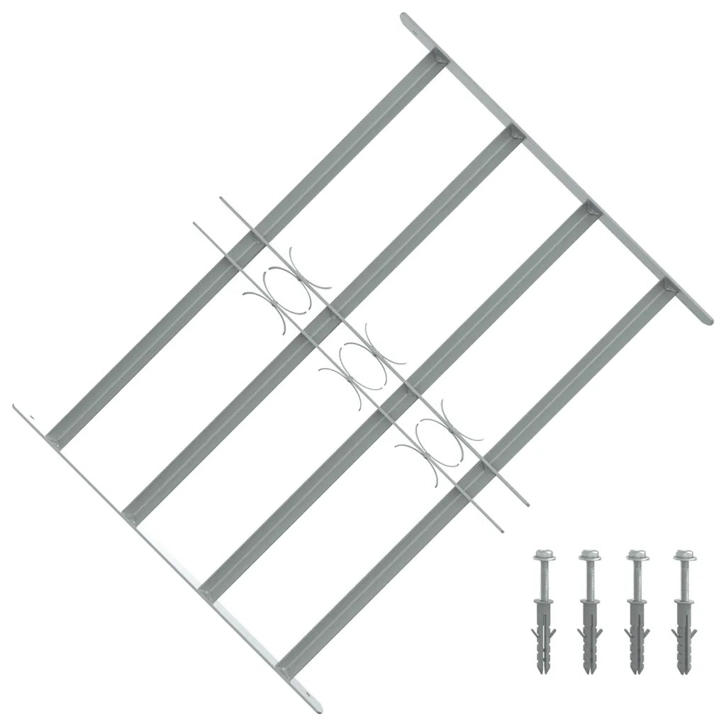 Grate per Finestre Regolabili 4 Barre Trasversali 500-650 mm 141385