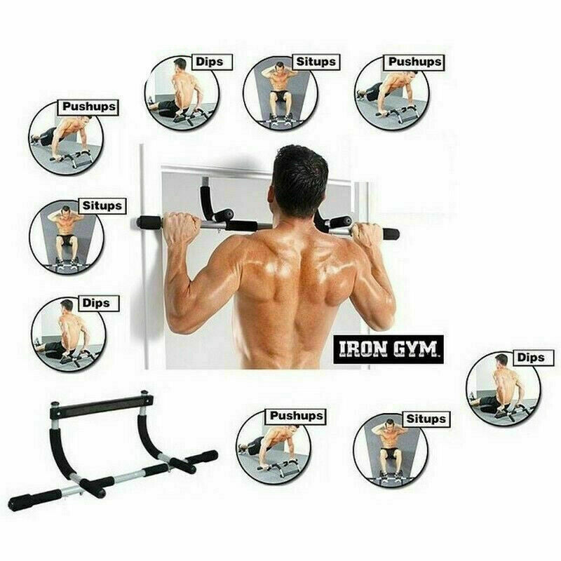 Iron Gym Barra multifunzione trazioni addominali sbarra fitness sport ginnastica