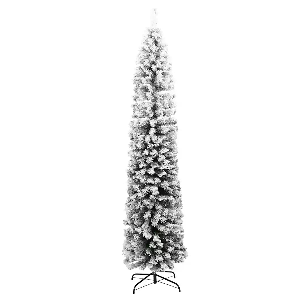 Albero di Natale Artificiale con Neve Fioccata Verde 240 cm PVC 320956