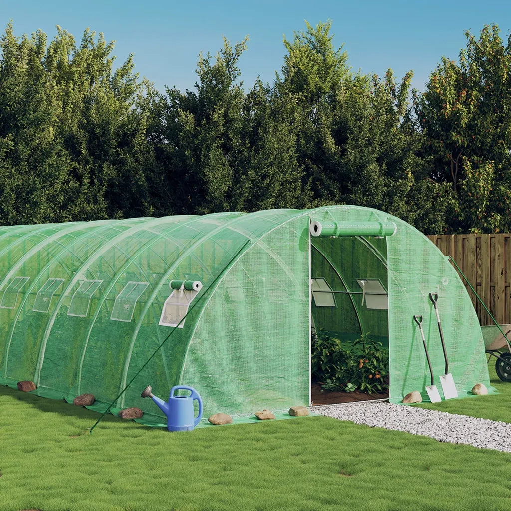 Serra con Telaio in Acciaio Verde 80 m² 20x4x2 m 3188069