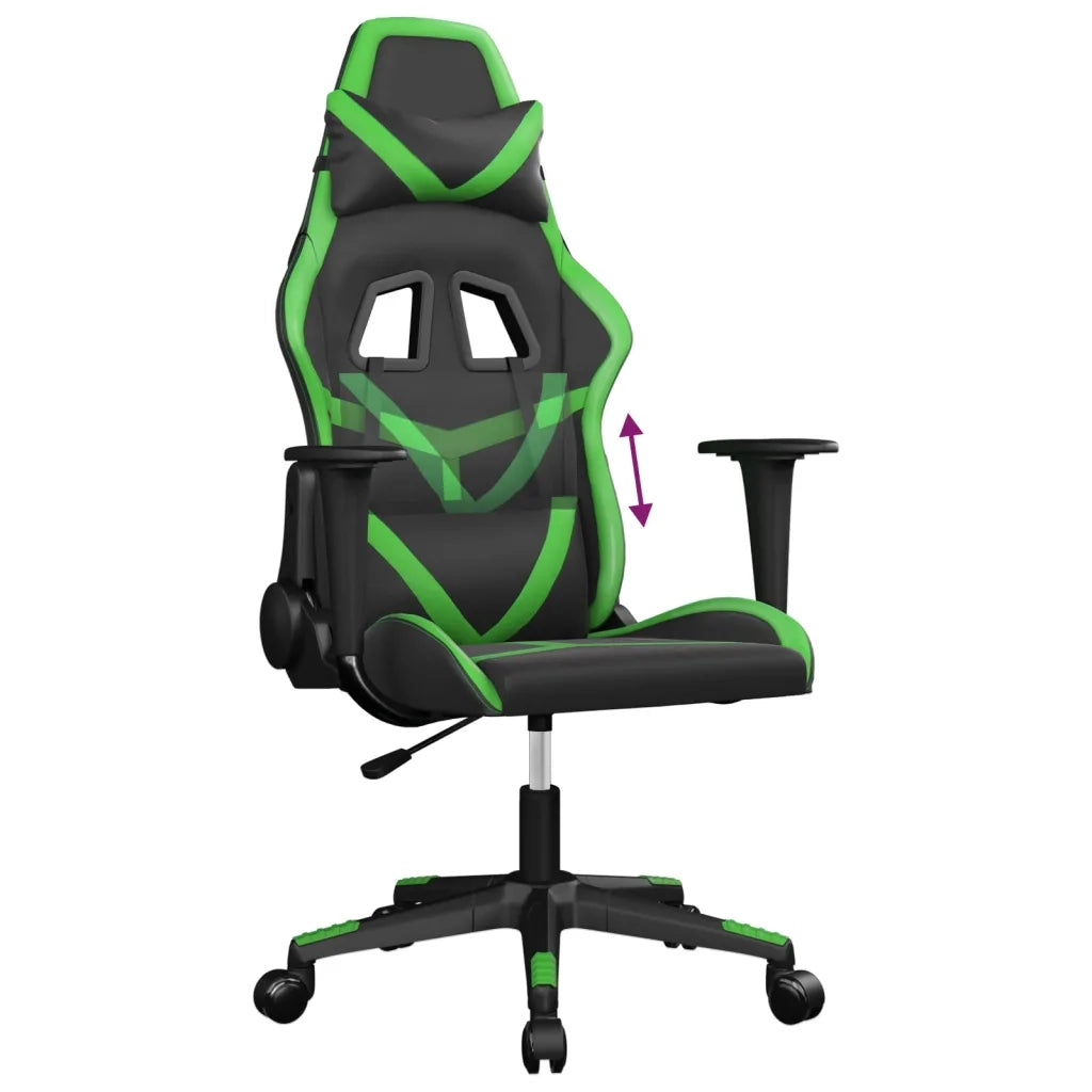 Sedia da Gaming | Sedia da e-sports Nera e Verde in Similpelle