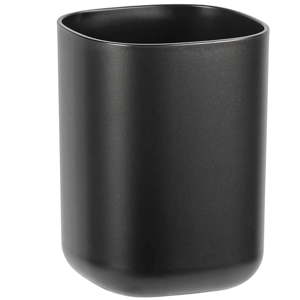 BICCHIERE PORTA SPAZZ. DAVOS  BIANCO OPACO Nero
