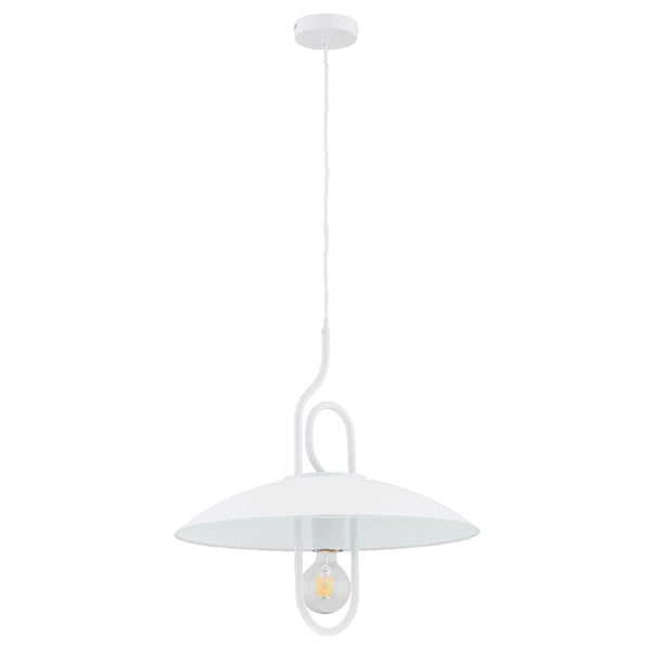 Lampada a sospensione Alfa Chee bianca 1 luce E27 60W