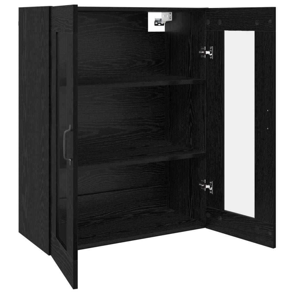 Armadio Montaggio a parete Rovere Nero 69,5 x 34 x 90 cm CFW9199028