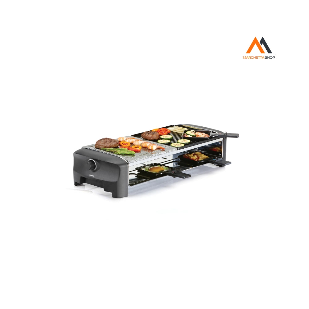 PRINCESS BISTECCHIERA RACLETTE 8 STONE GRIGLIA + PIETRA 42x4