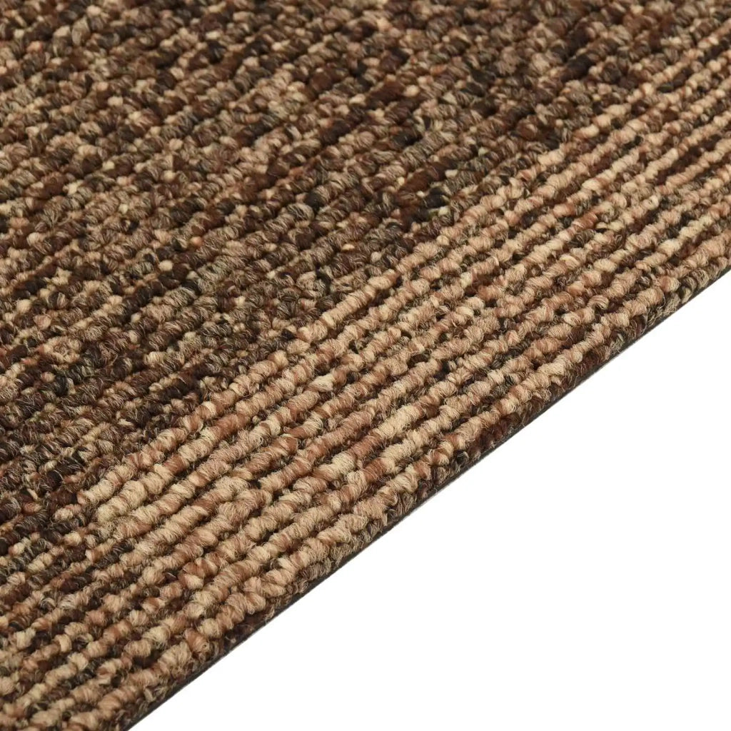 Moquette per pavimenti 20 pcs Marrone 50 x 50 cm PP 42046765
