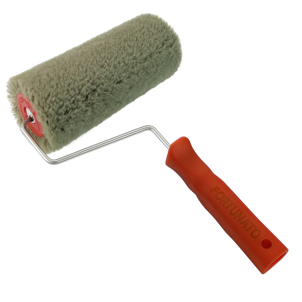 Rullo nylon poliammide verde con manico quarzi pitture minerali superfici ruvide *** misura 24 cm, confezione 1