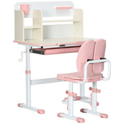 Scrivania regolabile per bambini con sedia ¨C Minimal ¨C rosa 80x52x88-109cm