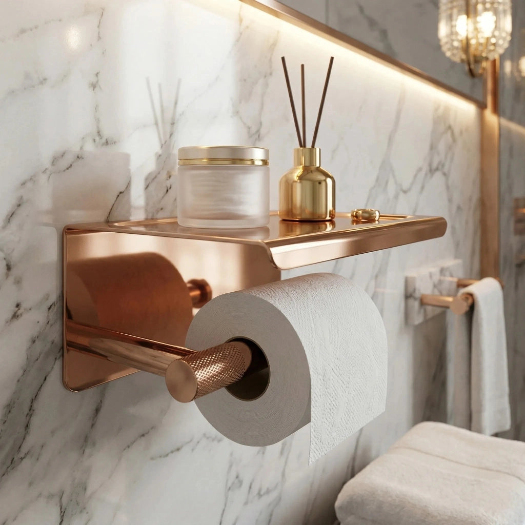 Portarotolo Con Ripiano 6613 Modern Copper