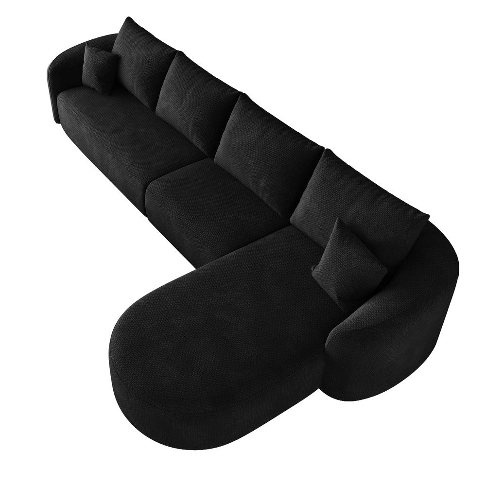 Divano angolare modulare ¨C Minimal ¨C nero 336cm