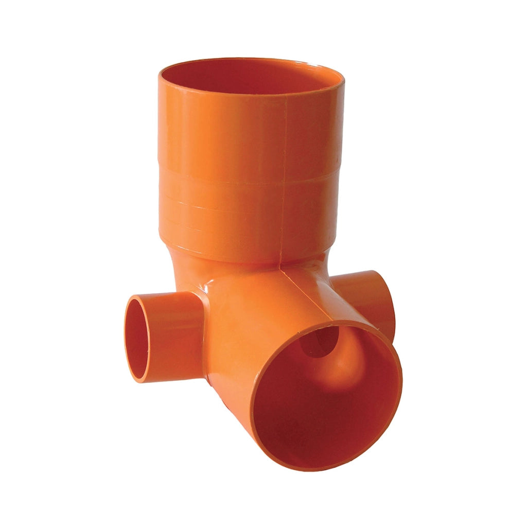 CURVA WC TIPO ALTA PVC ARANCIO- 2 innesti D. 50- senza- pezzi 1