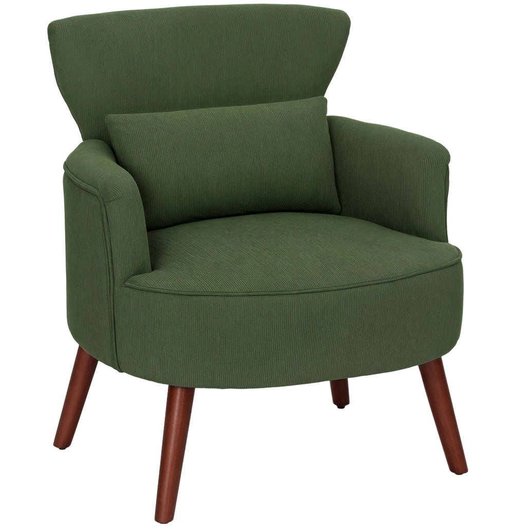 Poltrona ¨C Minimal ¨C Verde Tessuto