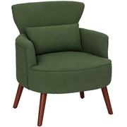 Poltrona ¨C Minimal ¨C Verde Tessuto