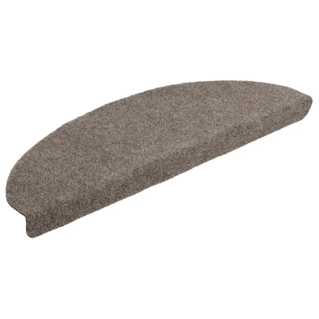 Tappetini per scale autoadesivi 5 pz | Gradini per Scale 65x21x4 cm beige semicircolari grandi