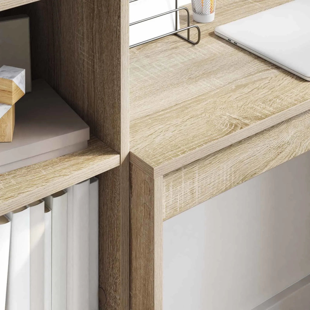 Scrivania con cassetto con lo scaffale 2 pcs Rovere Sonoma 3337315
