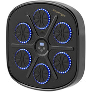 Macchina da Boxe Musicale ¨C Minimal ¨C 9 Modalit¨¤, Bluetooth, LED, Nera, con Guantoni